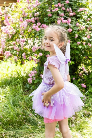 Great Pretenders Tutu - Flutter Butterfly Skirt & Wings, Lilac corduroy skirt textured