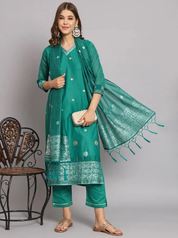 Rama Trendy Designer Readymade Pant Suit With Embroidery Work Trendy Velvet Pants