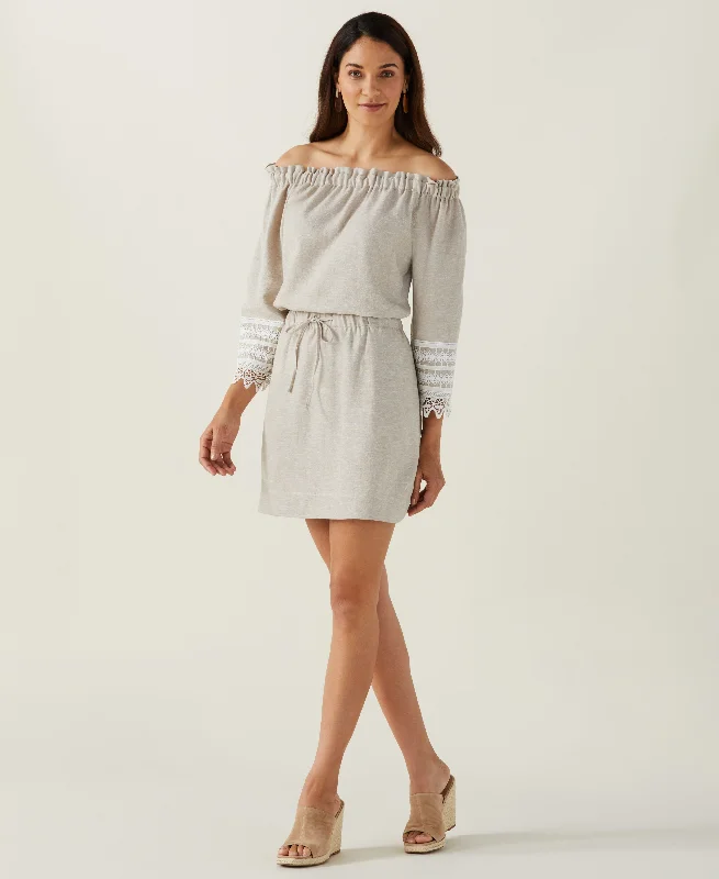 Linen Blend Drawcord Skirt denim skirt stylish