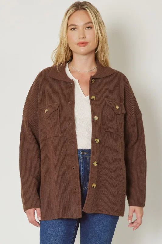 Sweet Escape Sweater Jacket || Brown, Forest or Mauve Silk Blend Satin Velvet