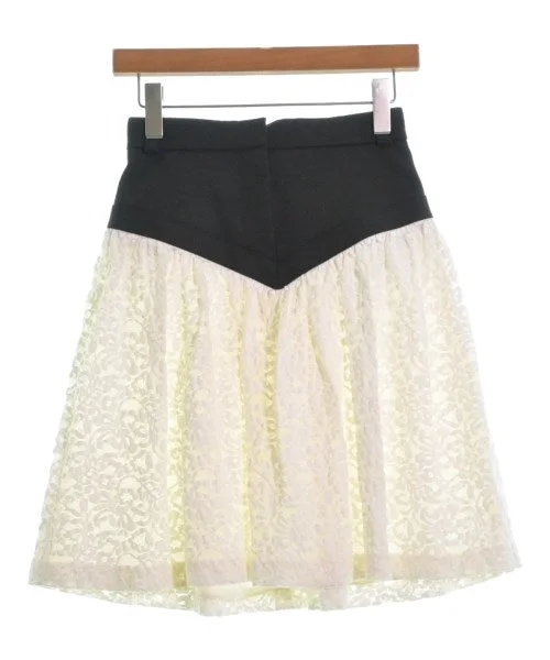LOUIS VUITTON Knee length skirts chiffon skirt airy