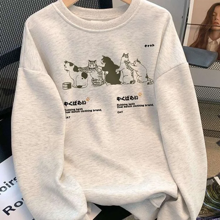 Chic Comfort: AutumnWinter Women's Printed Sweater Elegant Classic Vintage