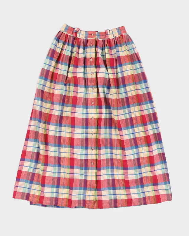 Checked Eddie Bauer Skirt - XS chiffon skirt delicate