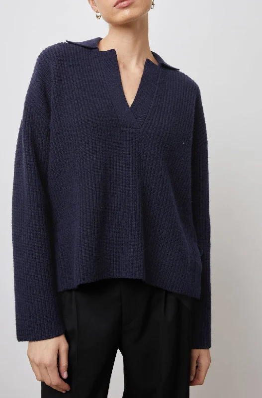 HARRIS SWEATER - NAVY Sweater Knitwear Pullover