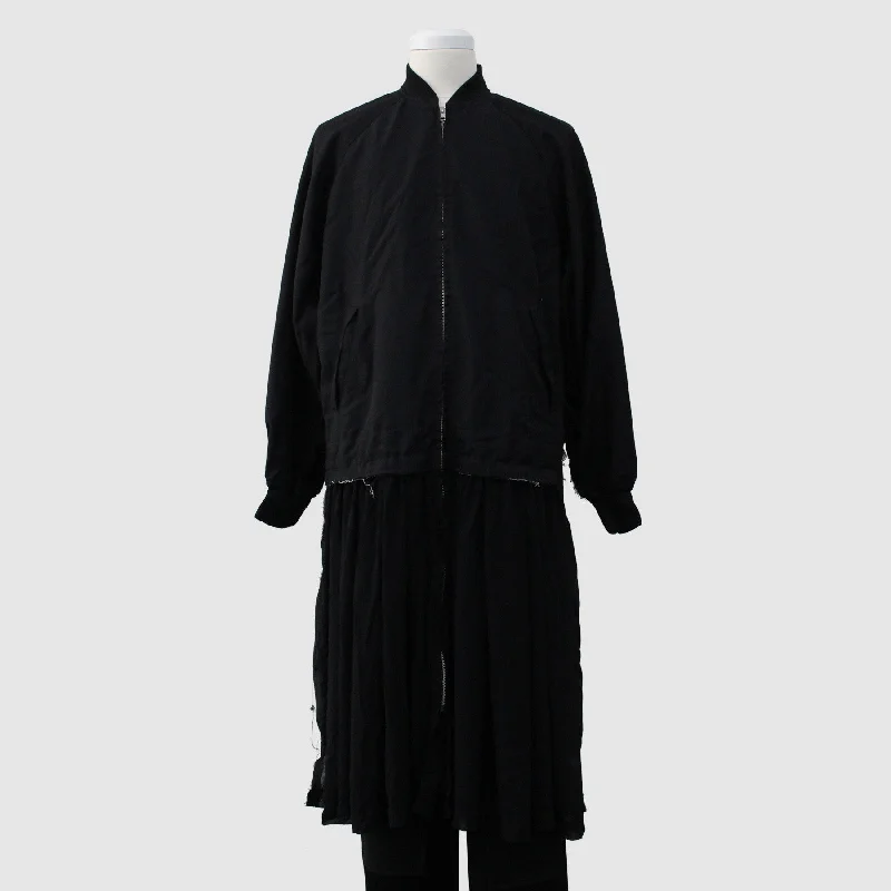 BLACK Comme des Garcons Polyester Jacket/Dress (Black) One-Shoulder Jacket Off-the-Shoulder Jacket Asymmetrical Jacket BLACK Comme des Garcons Polyester Jacket/Dress (Black) One-Shoulder Jacket Off-the-Shoulder Jacket Asymmetrical Jacket