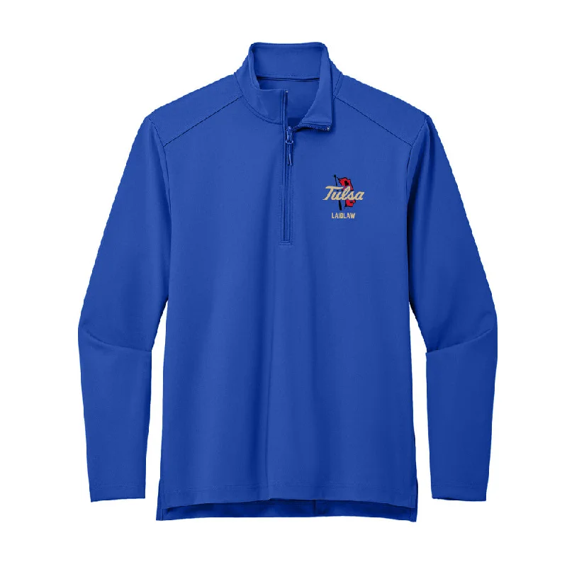 Tulsa - NCAA Women's Cross Country : Matilda Laidlaw - Premium Quarter Zip Jacket Boat Neck Shawl Collar Notched Collar Tulsa - NCAA Women's Cross Country : Matilda Laidlaw - Premium Quarter Zip Jacket Boat Neck Shawl Collar Notched Collar