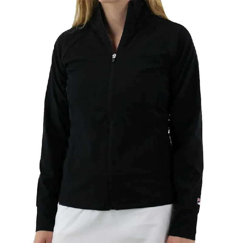 FILA Essentials Track Womens Tennis Jacket Welt Pockets Slit Pockets Flap Pockets