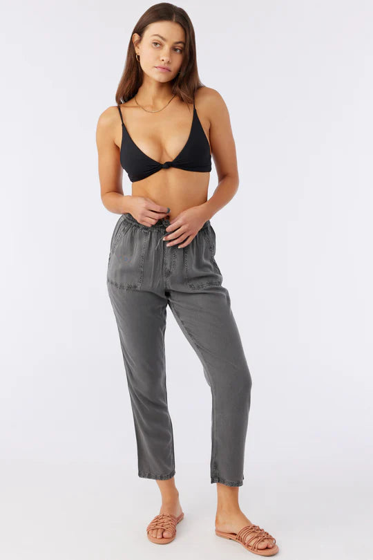 FRANCINA TWILL PANTS Cozy Full-Length Pants