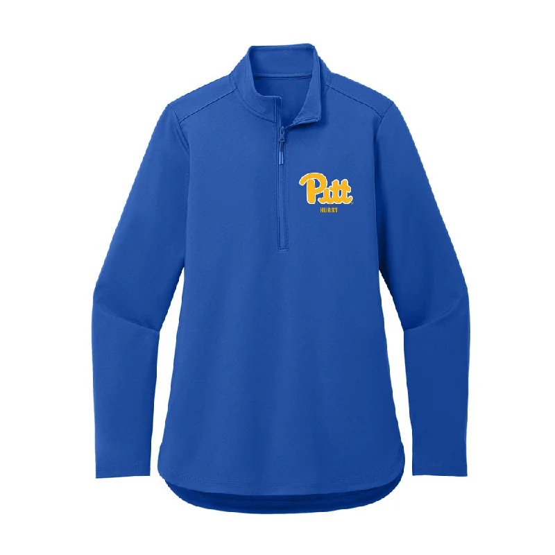 Pittsburgh - NCAA Women's Cross Country : Sarah Hurst - Women's Premium Quarter Zip Jacket Mesh Jacket Canvas Jacket Denim Jacket Pittsburgh - NCAA Women's Cross Country : Sarah Hurst - Women's Premium Quarter Zip Jacket Mesh Jacket Canvas Jacket Denim Jacket