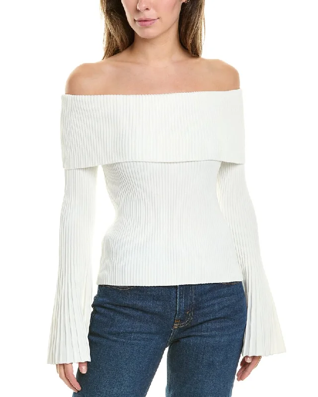 BCBGMAXAZRIA Off Shoulder Sweater Machine Wash Dry Clean Hand Wash