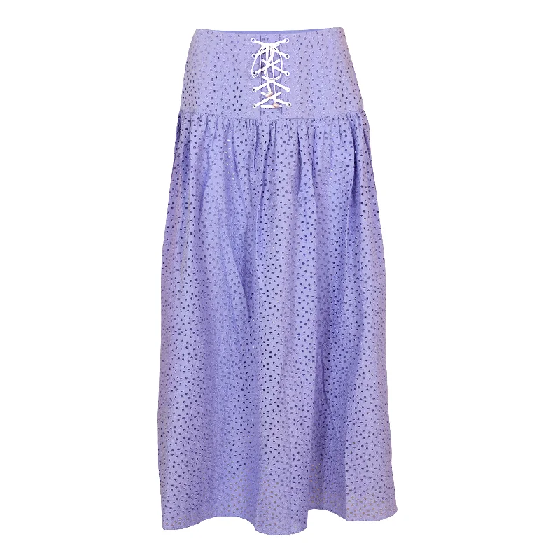 Riviera Skirt Purple wool skirt warm