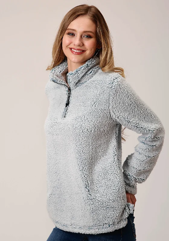Women's Roper Polar Fleece Jacket Zip Front Button Front Snap Front
