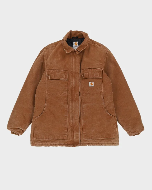 Carhartt Beige Workwear Long Jacket - M Print Jacket Jacquard Jacket Patchwork Jacket Carhartt Beige Workwear Long Jacket - M Print Jacket Jacquard Jacket Patchwork Jacket