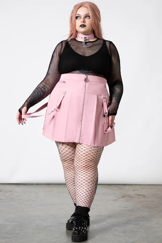 Blaire B*tch Mini Skirt [PASTEL PINK] [PLUS] vintage skirt charm