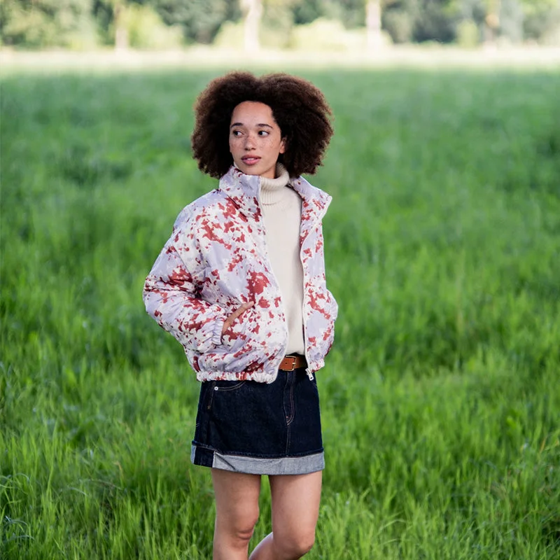 Fibre Mood Elsie Jacket A-Line Jacket Boat Neck Shawl Collar