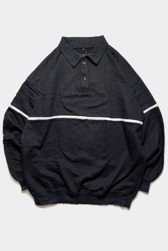 HIGH LINE SWEATER / BLACK Fitted Slim Tailored