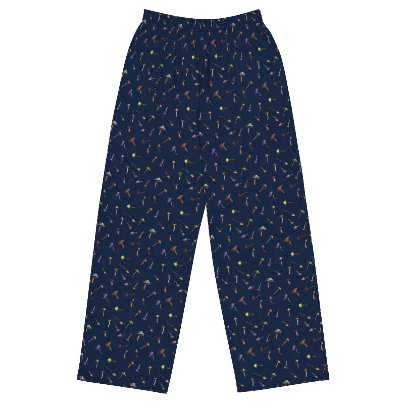 Mushroom Mirage Lounge Pants Elegant High-Waist Pants