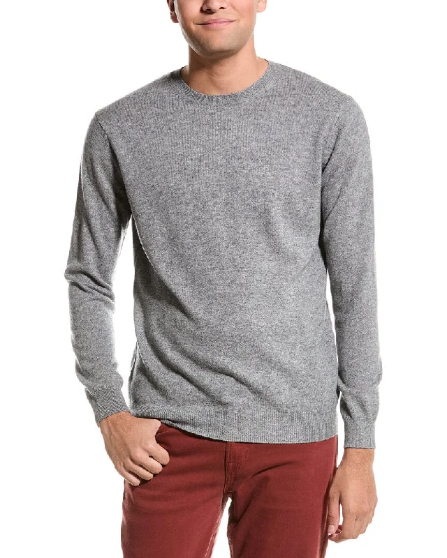 Forte Classic Crew Cashmere Sweater Layered Multi-layer Single Layer