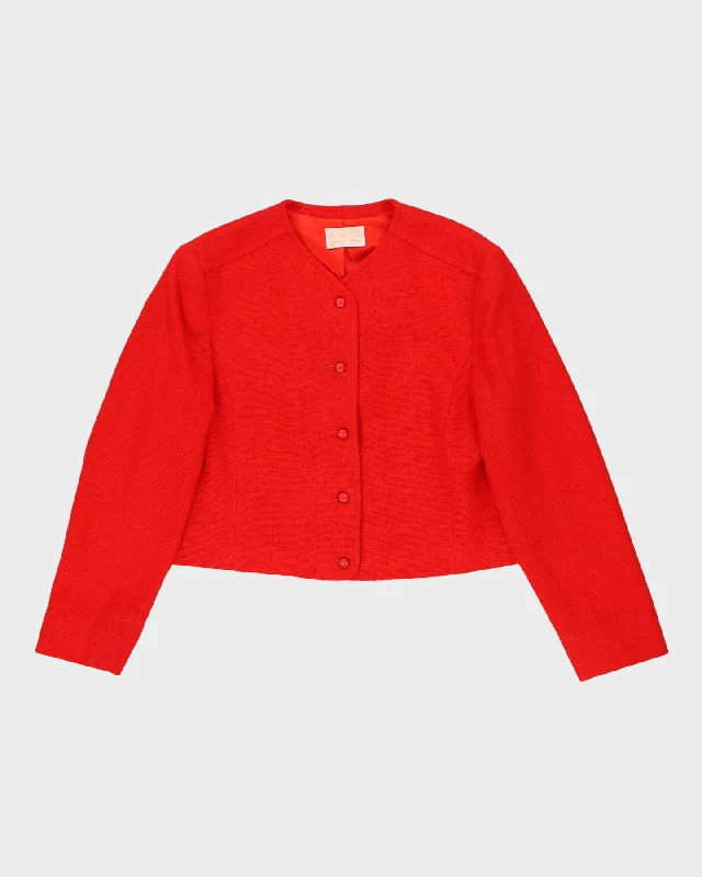 Pendleton Red Wool Jacket - M Wool Jacket Cashmere Jacket Tweed Jacket