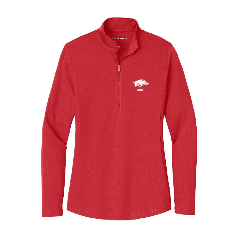 Arkansas - NCAA Women's Cross Country : Ruby Little - Women's Lightweight Quarter Zip Jacket Print Jacket Jacquard Jacket Patchwork Jacket Arkansas - NCAA Women's Cross Country : Ruby Little - Women's Lightweight Quarter Zip Jacket Print Jacket Jacquard Jacket Patchwork Jacket