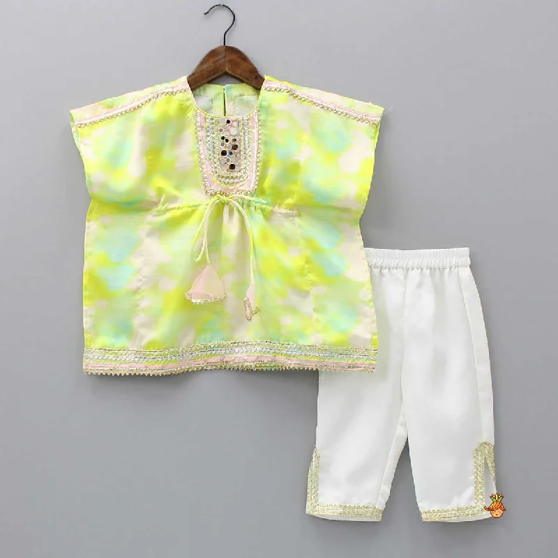 Pre Order: Tie And Dye Printed Mirror Detail Yoke Kaftan Top With Pant Comfortable Maternity Pants Pre Order: Tie And Dye Printed Mirror Detail Yoke Kaftan Top With Pant Comfortable Maternity Pants