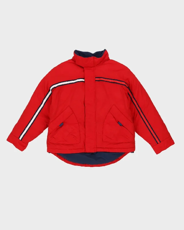 00s Tommy Hilfiger Red Puffer Jacket - S Herringbone Jacket Houndstooth Jacket Plaid Jacket 00s Tommy Hilfiger Red Puffer Jacket - S Herringbone Jacket Houndstooth Jacket Plaid Jacket