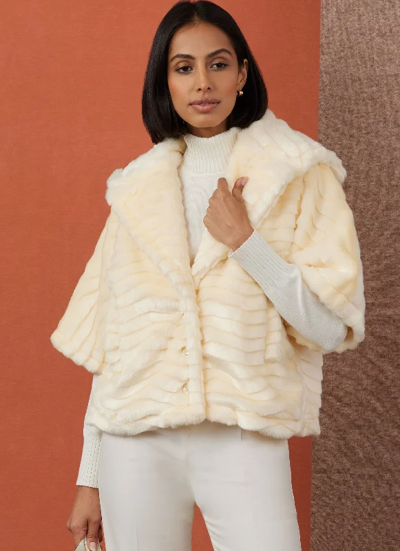 Simplicity Jacket & Bag S3009 Faux Fur Fabric Real Fur Fabric Shearling Fabric
