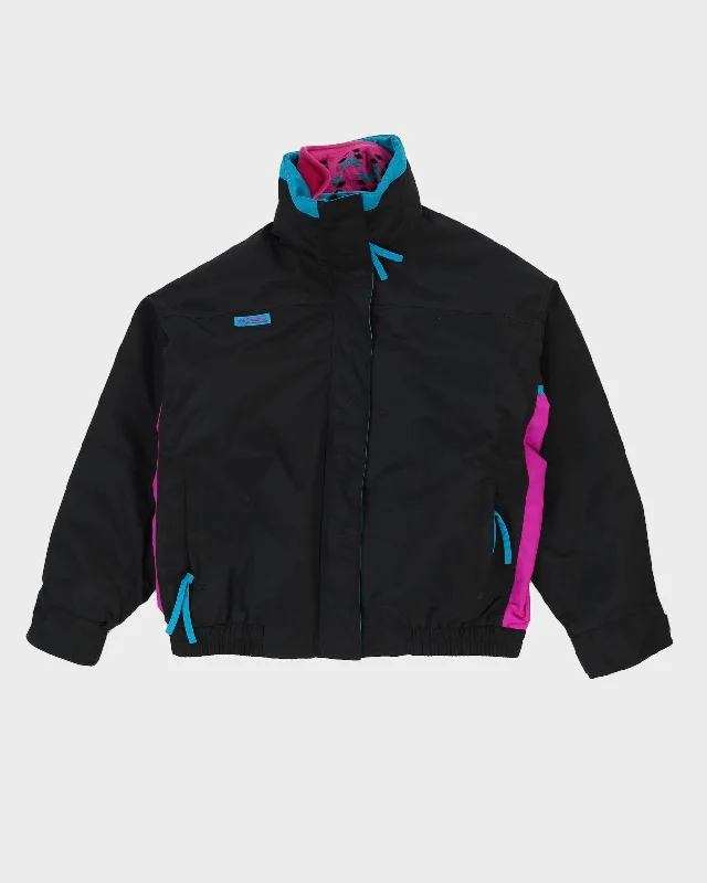 Columbia Ski Black Fleeced Lined Jacket - XL Mesh Jacket Canvas Jacket Denim Jacket