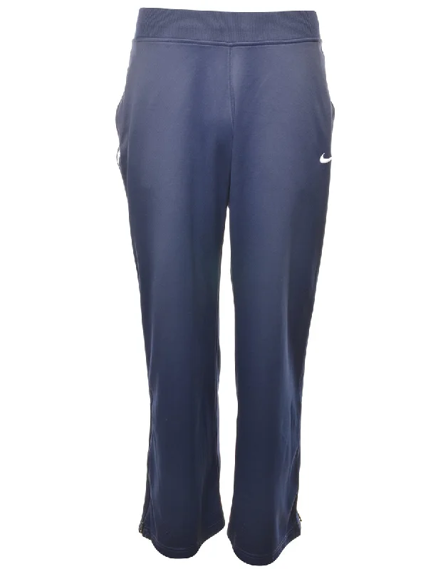 Nike Navy Dri Fit Track Pants - W30 L30 Casual Lounge Pants
