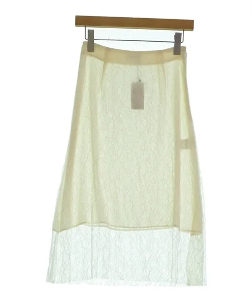 heliopole Knee length skirts silk skirt luxurious