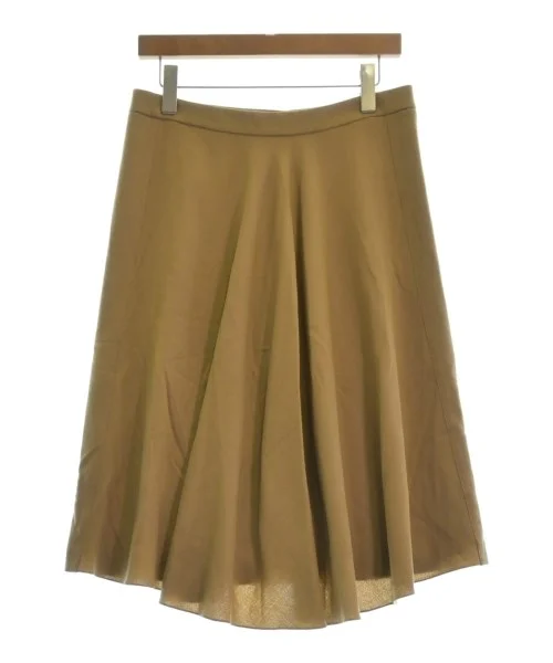 HERMES Knee length skirts leather skirt bold