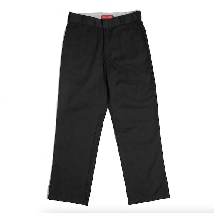 Chocolate Work Chino Pants Black Fashionable Button-Up Pants
