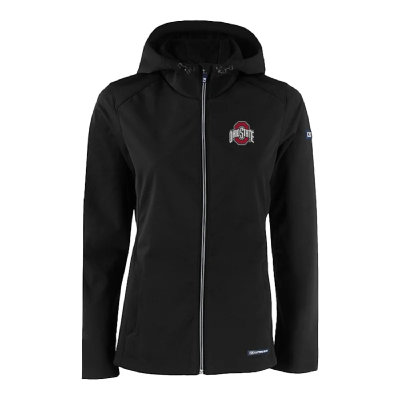 Ladies Ohio State Buckeyes Cutter & Buck Eco Softshell Full Zip Black Jacket Faux Fur Jacket Real Fur Jacket Shearling Jacket Ladies Ohio State Buckeyes Cutter & Buck Eco Softshell Full Zip Black Jacket Faux Fur Jacket Real Fur Jacket Shearling Jacket