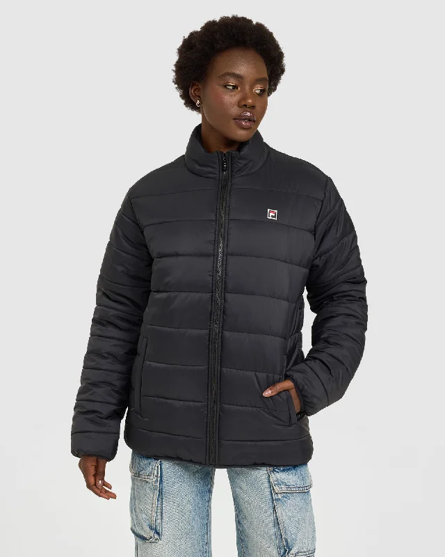 Unisex Marlo Puffer Jacket Front Pockets Side Pockets Patch Pockets