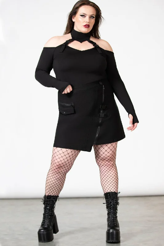 Keyla Mini Skirt [PLUS] pencil skirt chic