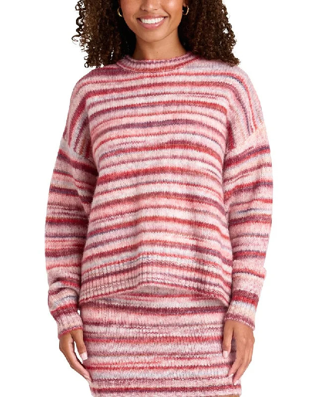 Splendid Acadia Wool-Blend Sweater Plaid Sweater Polka Dot Checkered