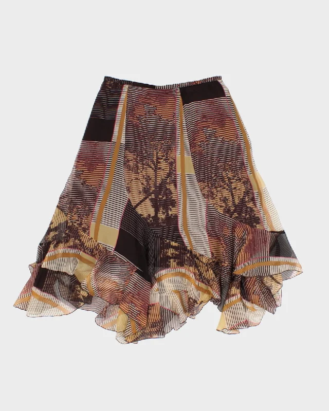 Vintage 90s/00s Bianca Nygard Silk Skirt - M cashmere skirt soft