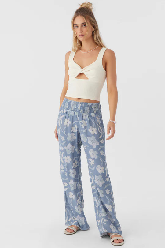 JOHNNY EMILIA FLORAL BEACH PANTS Infinity Relaxed Linen Pants