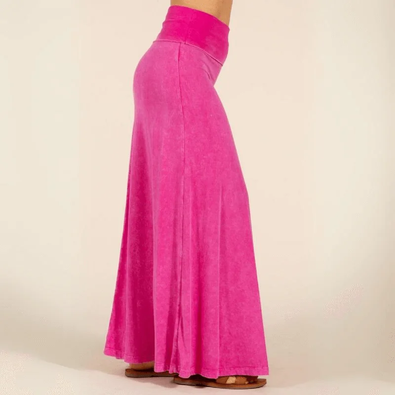 American Cotton Maxi Skirt Made in USA leather skirt durable