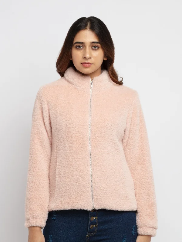 Women's Fur Jacket Elasticated Jacket Padded Jacket Insulated Jacket