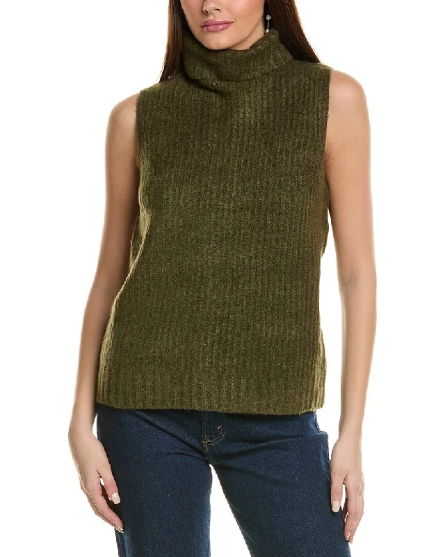 WAYF Turtleneck Wool-Blend Sweater Boxy Sweater Fitted Sweater A-Line