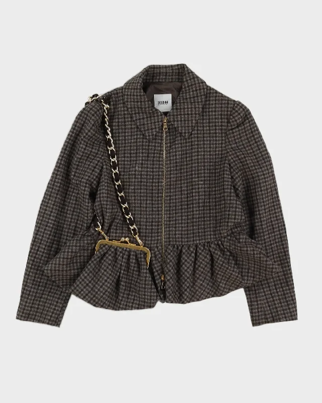 Moschino Cheap And Chic Grey Jacket - M Fleece Jacket Down Jacket Parka