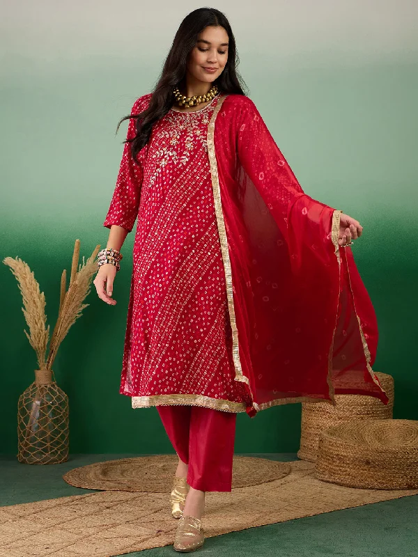 Maroon Designer Readymade Pant Suit With Printed Hand Work Wide-Legged Palazzos