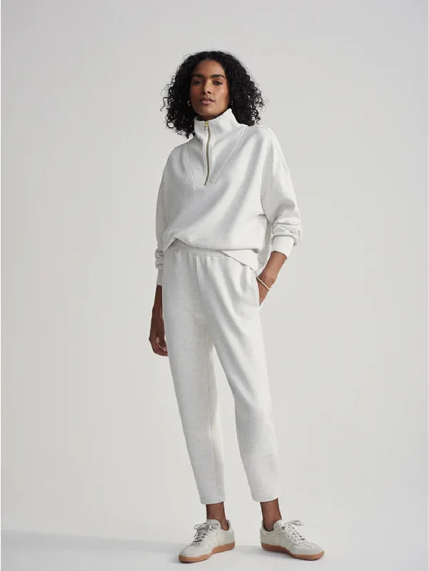 The Slim Pant 25"- Ivory Marl Modern Stretch Trousers
