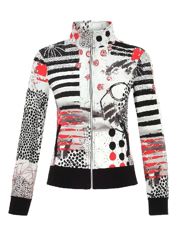 Dolcezza #25756 knit jacket Zippered Front Buttoned Front Snap Front