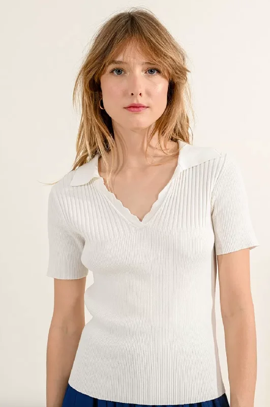 Molly Bracken - Polo Sweater Plaid Sweater Polka Dot Checkered