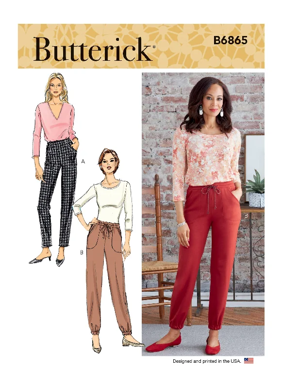 Butterick Pattern B6865 Misses' Pants Elegant Dress Pants