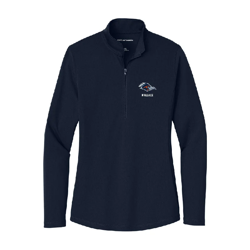 UTSA - NCAA Women's Cross Country : Emma Wallace - Women's Lightweight Quarter Zip Jacket Notch Collar Jacket Peter Pan Collar Jacket Cowl Neck Jacket UTSA - NCAA Women's Cross Country : Emma Wallace - Women's Lightweight Quarter Zip Jacket Notch Collar Jacket Peter Pan Collar Jacket Cowl Neck Jacket
