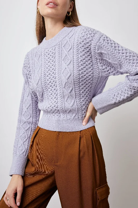 AMY SWEATER - LAVENDER Lightweight Heavyweight Midweight