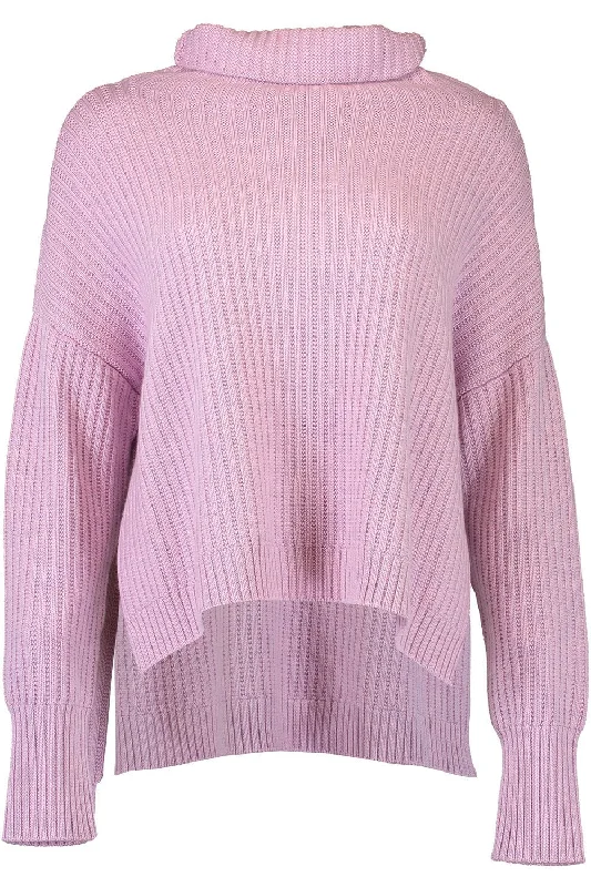 Everly Sweater - Lilac Real Fur Shearling Chenille